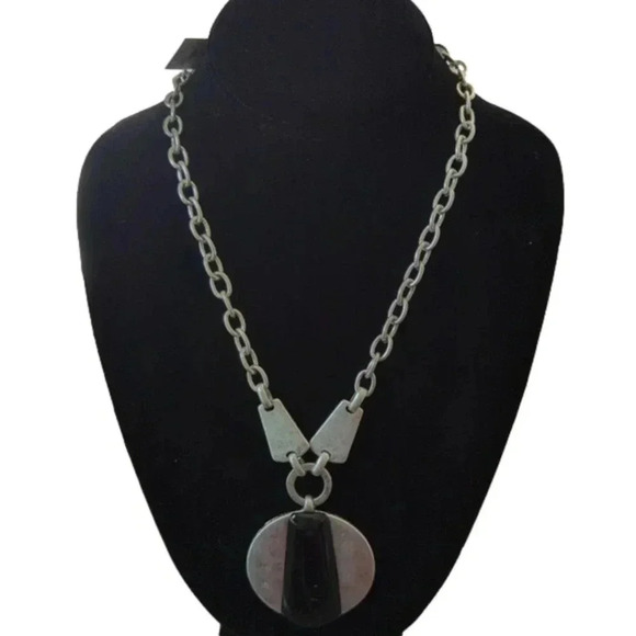 THE Sak women's silver black necklace - Picture 1 of 6